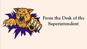 From the Desk of the Superintendent