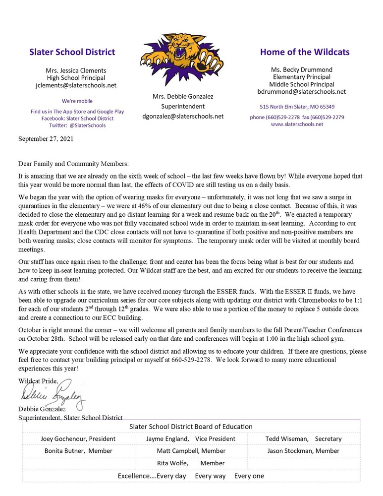 From the Superintendent's Desk