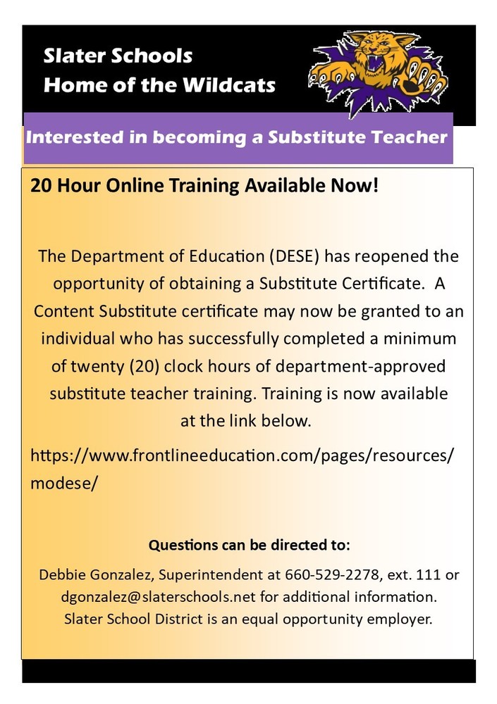 Interested in becoming a Substitute Teacher?