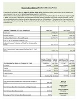 Tax Rate Hearing