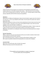 Slater School District Fall Sports Guidelines